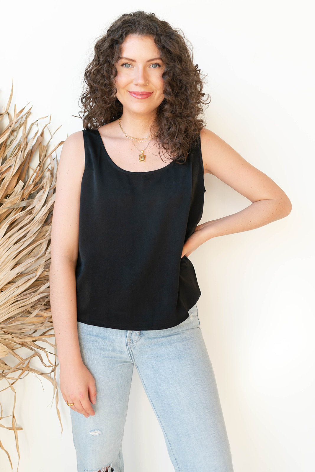 sandi silk tank