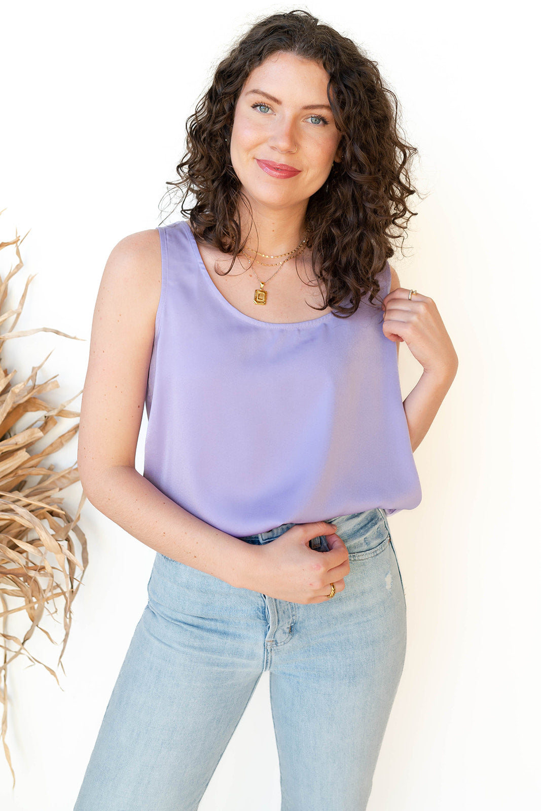 sandi silk tank