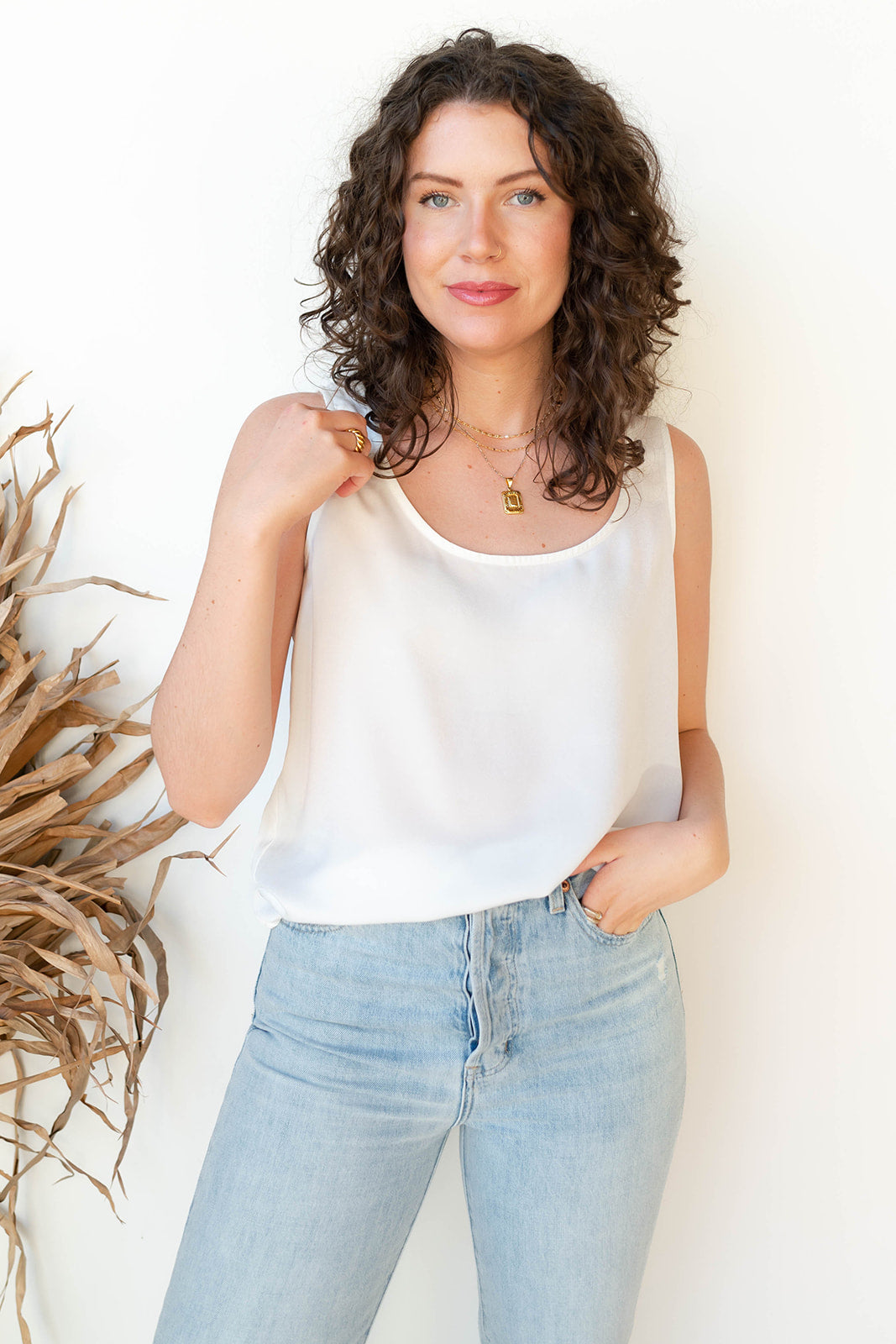 sandi silk tank